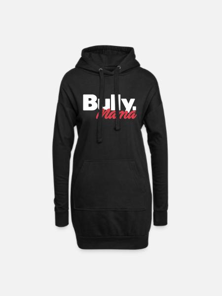 Bully Mama - Bulldogge - Hundeliebhaber - Hoodie-Kleid - Schwarz