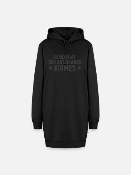 Kirmes - Hoodie-Kleid - Schwarz