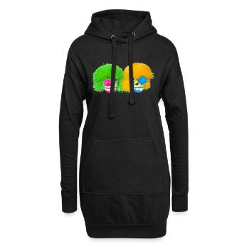 Waggis - Hoodie-Kleid - Schwarz - Vorne