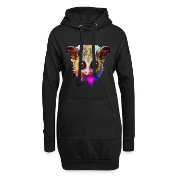 Tarsier Design - Hoodie-Kleid - Schwarz - Vorne