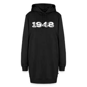 Geburtstagsgeschenk 1948 - 1948 - Hoodie-Kleid - Schwarz - Vorne