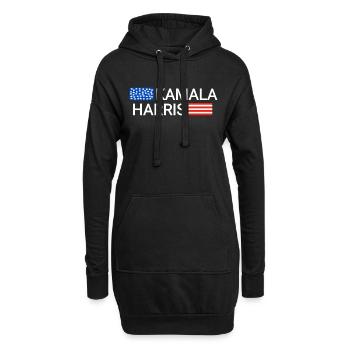 KAMALA HARRIS Amérique - Sweat-shirt à capuche long Femme - noir - Devant