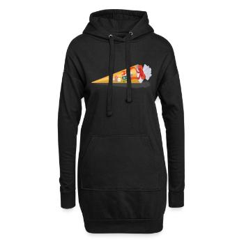 Cartable pour l'inscription à l'école - Sweat-shirt à capuche long Femme - noir - Devant