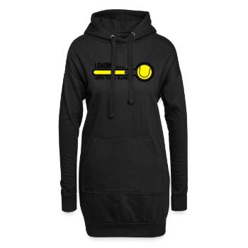 Tennis-Superlade Spieler1 - Hoodie-Kleid - Schwarz - Vorne