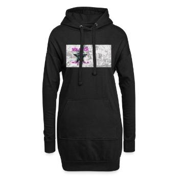 Wolfpack Customs - Hoodie-Kleid - Schwarz - Vorne