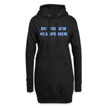Du und Ich - Carpe Diem - Hoodie-Kleid - Schwarz - Vorne