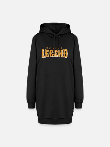 Boxing Legend - Legende - Boxen - Hoodie-Kleid - Schwarz