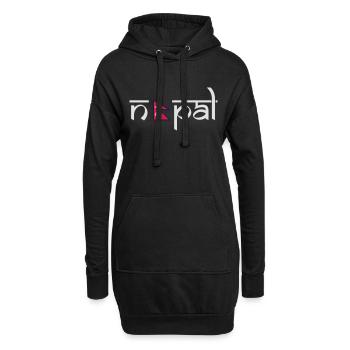 Nepal - Hoodie Dress - black - Front