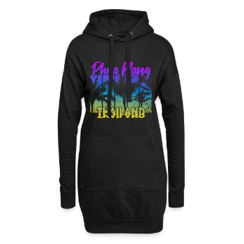 Phra Nang Thailand - Hoodie-Kleid - Schwarz - Vorne