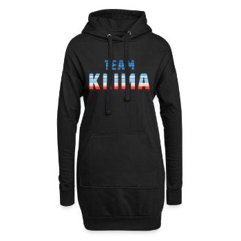 Team Klima | Warming Stripes - Hoodie-Kleid - Schwarz - Vorne