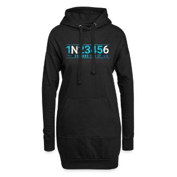 Motorrad Gänge 1N23456 Motorradfahrer Geschenk - Hoodie-Kleid - Schwarz - Vorne