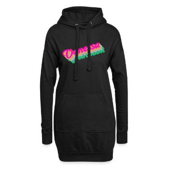 Vanessa Vorname Vintage Style - Hoodie-Kleid - Schwarz - Vorne