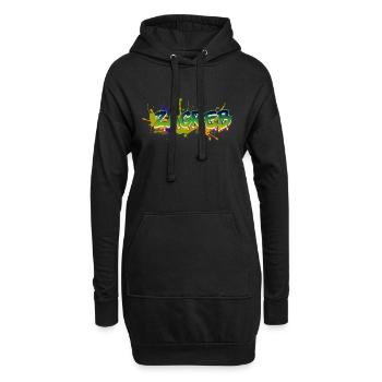 Kroatien Hrvatska Kroatien HRV Reisen Europa Zagreb - Hoodie-Kleid - Schwarz - Vorne