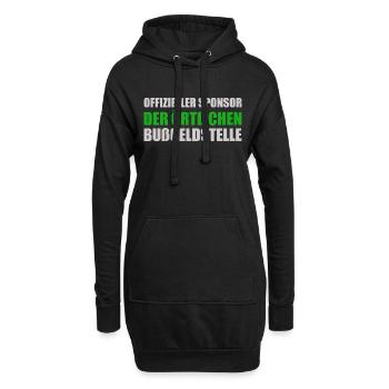Offizieller Sponsor der Örtlichen Bußgeldstelle - Hoodie-Kleid - Schwarz - Vorne