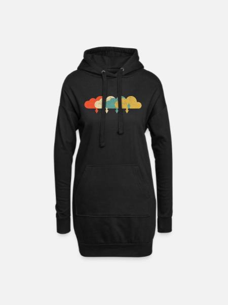 Vintage DevOps Engineer Cloud Computing - Hoodie Dress - black