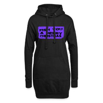 dino love dinosaur moon funny dinosaur fan - Hoodie-Kleid - Schwarz - Vorne
