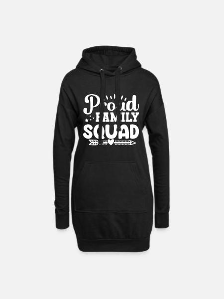 The Proud Family Squad - Hoodie-Kleid - Schwarz