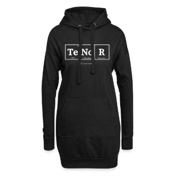 Ténor (tissus foncés) - Sweat-shirt à capuche long Femme - noir - Devant