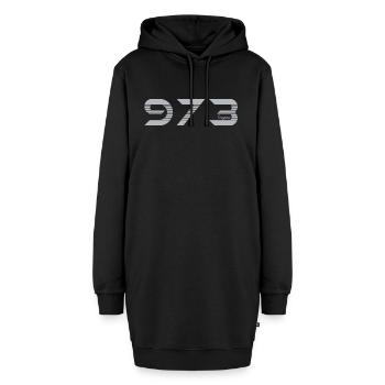 Guyane 973 - Sweat-shirt à capuche long Femme - noir - Devant