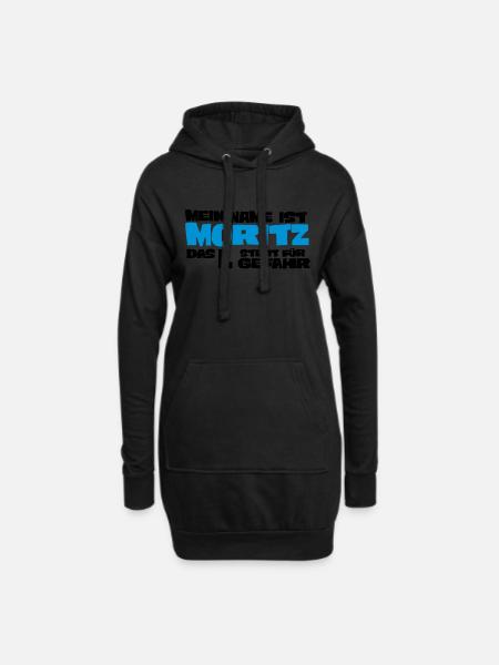moritz - Hoodie-Kleid - Schwarz