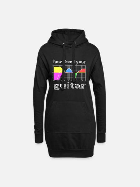 how i bend your guitar - Hoodie Dress - black