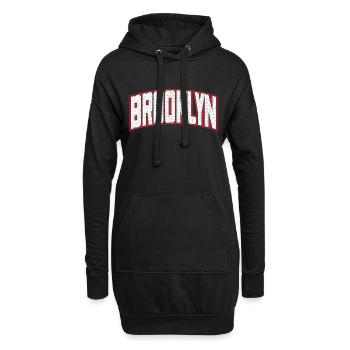 Brooklyn - Sweat-shirt à capuche long Femme - noir - Devant