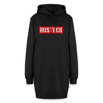 Rostock - Mecklenburg-Vorpommern - Hoodie-Kleid - Schwarz - Vorne