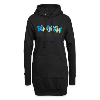 50. Fuempfzich - 3c - Hoodie-Kleid - Schwarz - Vorne