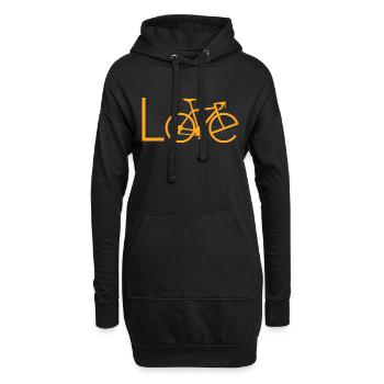 Biking Triathlon - Hoodie-Kleid - Schwarz - Vorne