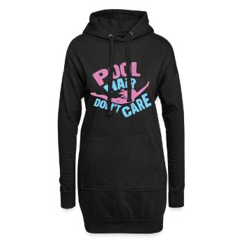 Schwimmer Schwimmen 50 Meter Bahn Brustschwimmen - Hoodie-Kleid - Schwarz - Vorne