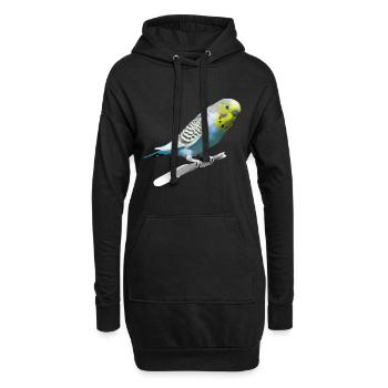 Perruche sucrée - Sweat-shirt à capuche long Femme - noir - Devant