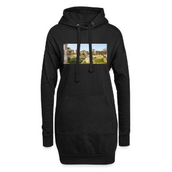 Ruinen der antiken Agora von Kos in Kos-Stadt Kos - Hoodie-Kleid - Schwarz - Vorne
