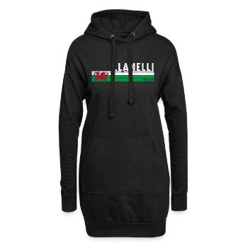 Llanelli: A Welsh Gem in Carmarthenshire - Hoodie Dress - black - Front