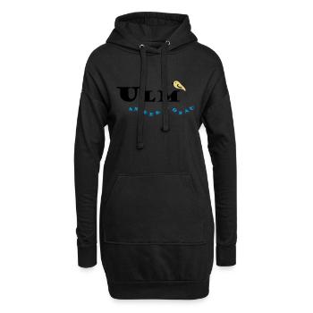 Ulm - Hoodie-Kleid - Schwarz - Vorne