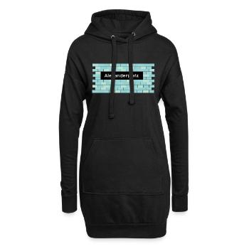U-Bahnhof Alexanderplatz - Hoodie-Kleid - Schwarz - Vorne