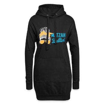 Matzah Ballin qui a laissé sortir les grenouilles - Sweat-shirt à capuche long Femme - noir - Devant
