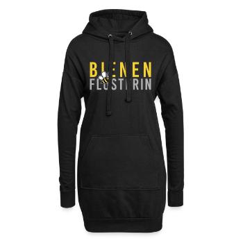 Bienenflüsterin Biene Imkerin bee Bienenkönigin - Hoodie-Kleid - Schwarz - Vorne