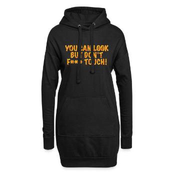 Restez fort Citation positive Mignon Amour Positivité - Sweat-shirt à capuche long Femme - noir - Devant