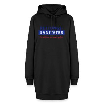 Rettungssänitäter - Ich helfe da, wo andere gaffen - Hoodie-Kleid - Schwarz - Vorne