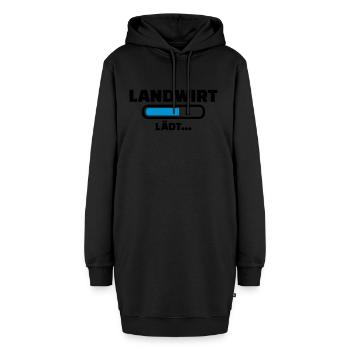 Landwirt - Hoodie-Kleid - Schwarz - Vorne - AI Model Female 172 light (172cm)