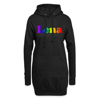 Lena - Hoodie-Kleid - Schwarz - Vorne