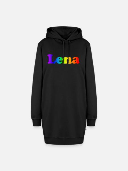 Lena - Hoodie-Kleid - Schwarz