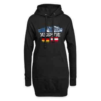 Zugspitze,montagne,montagne,Autriche,domaine skiable,ski - Sweat-shirt à capuche long Femme - noir - Devant