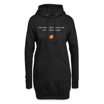Dramakouign - Sweat-shirt à capuche long Femme - noir - Devant
