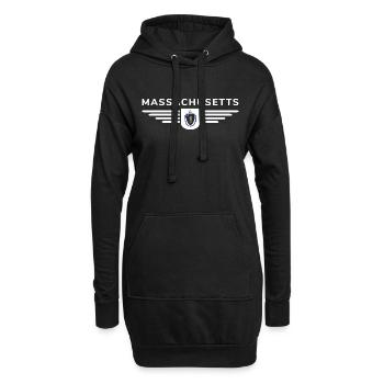 T-shirt Massachusetts Fan – Élégant et unique - Sweat-shirt à capuche long Femme - noir - Devant