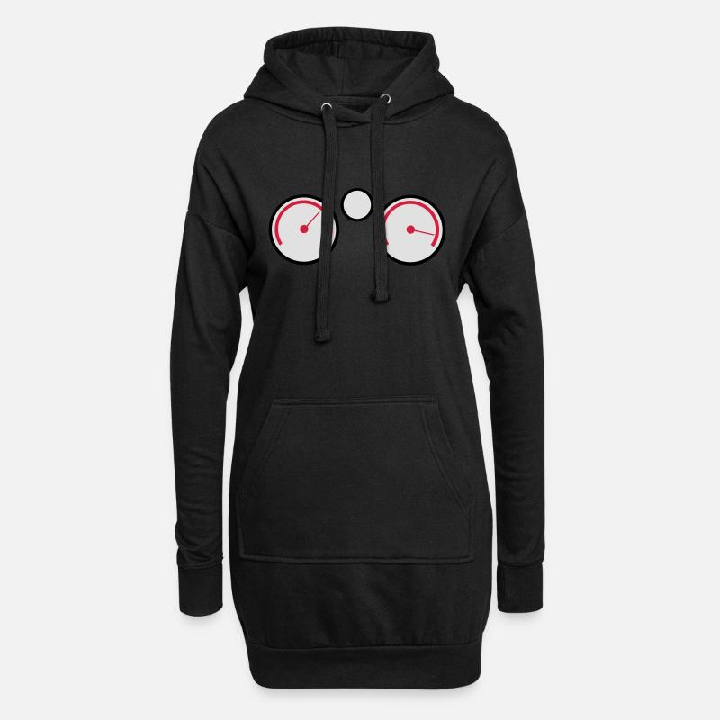 Konter - Hoodie-Kleid - Schwarz