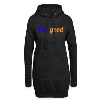 FEEL GOOD - Citation pour le bien être - Sweat-shirt à capuche long Femme - noir - Devant