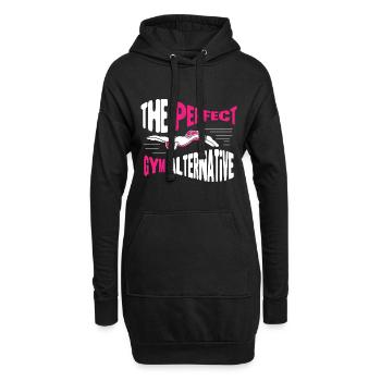 Schwimmer Schwimmen 50 Meter Bahn Brustschwimmen - Hoodie-Kleid - Schwarz - Vorne