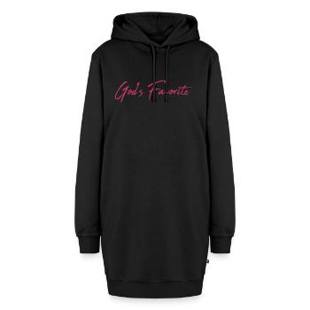 Le favori de Dieu - Sweat-shirt à capuche long Femme - noir - Devant