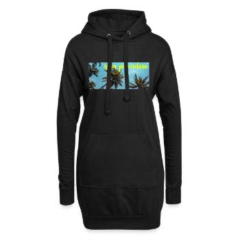 Your Paradise Mode Geschenkidee - Hoodie-Kleid - Schwarz - Vorne